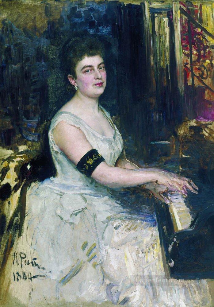 portrait of pianist m k benoit 1887 Ilya Repin Oil Paintings